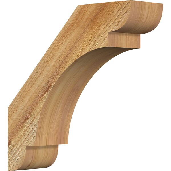 Ekena Millwork 4"W x 14"D x 14"H Olympic Rough Sawn Knee Brace, Western Red Cedar BRC04X14X14OLY00RWR - main